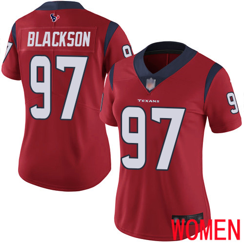 Houston Texans Limited Red Women Angelo Blackson Alternate Jersey NFL Football 97 Vapor Untouchable